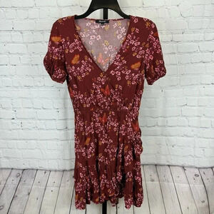 Madewell Ruffle-Wrap Dress in Windowbox Floral Size 2